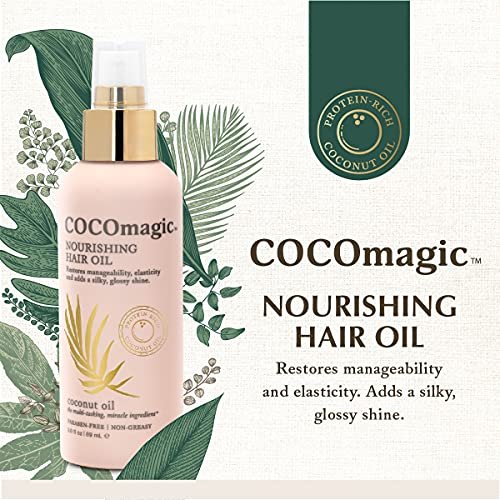 Cocomagic Nourishing Hair Oil - Promote Healthy-Looking Hair, Restore Manageability & Add Silky Glossy Shine, Paraben Free - 3 oz - görsel 6