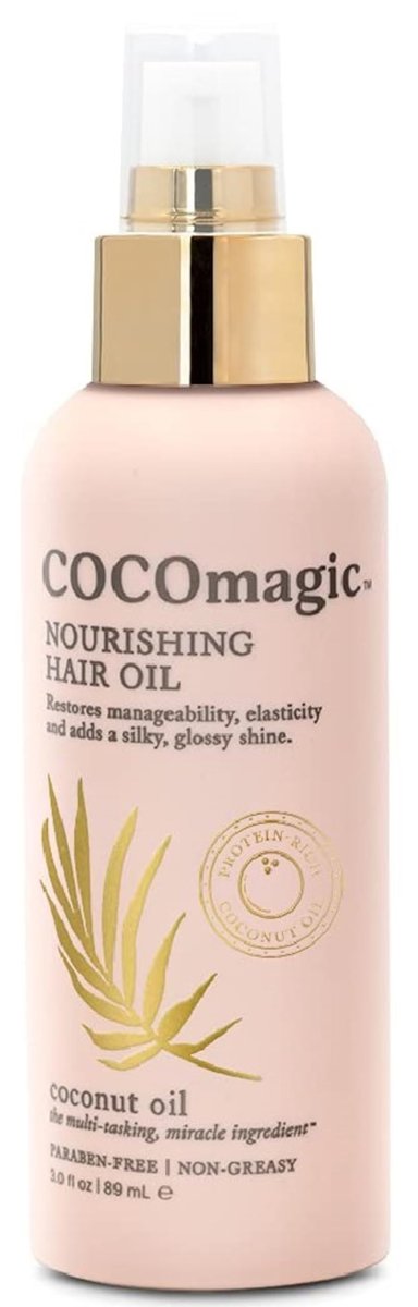 Cocomagic Nourishing Hair Oil - Promote Healthy-Looking Hair, Restore Manageability & Add Silky Glossy Shine, Paraben Free - 3 oz