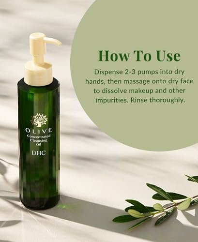 DHC Olive Concentrated Cleansing Oil – Hydrating Facial Cleansing Oil & Makeup Remover, Fragrance & Colorant Free, 5 fl. oz. Avelisse