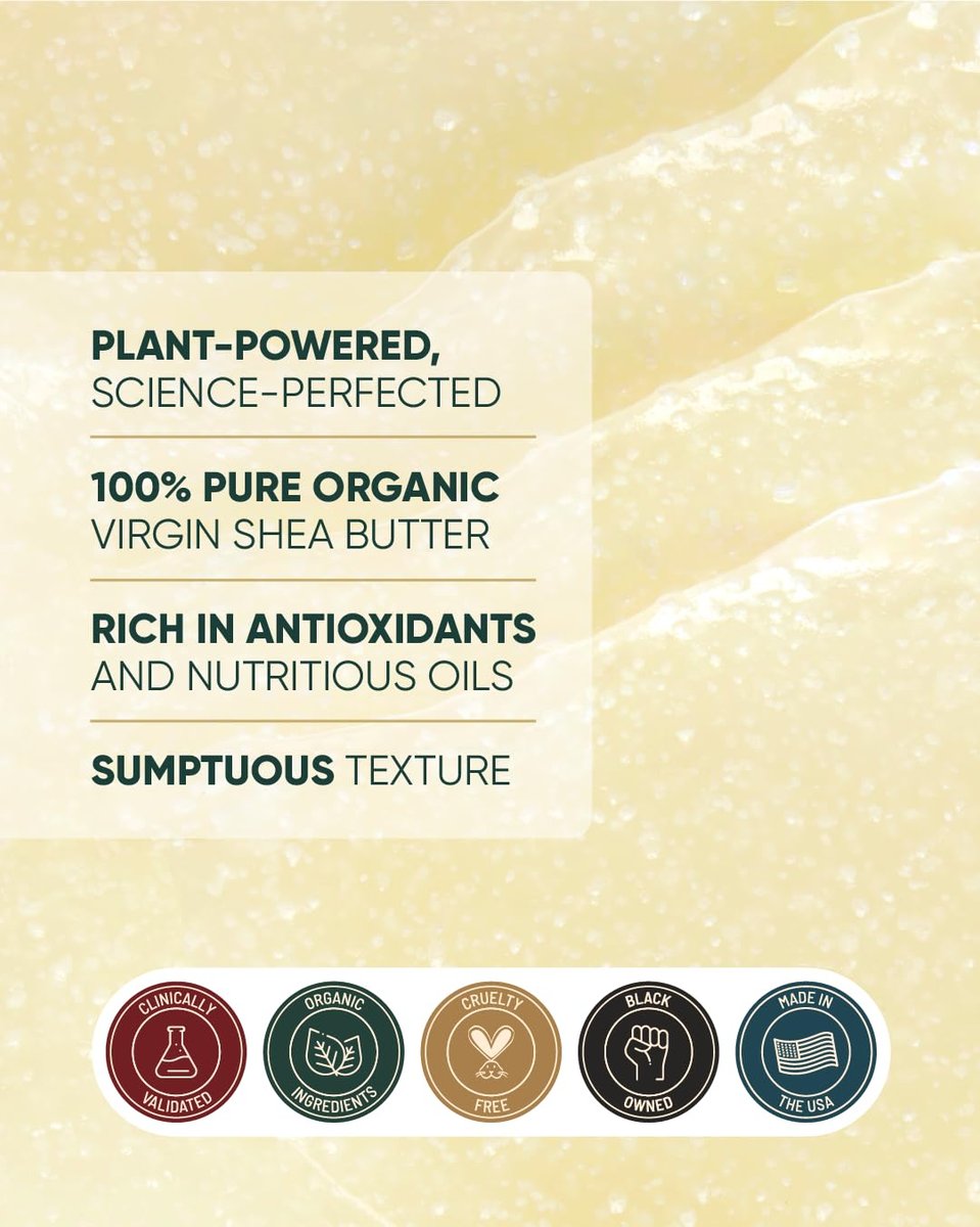 Buttah Skin Facial Shea Butter - 2oz Organic Whipped Virgin Raw Moisturizer for All Skin Tones - Hydrating & Natural - görsel 9