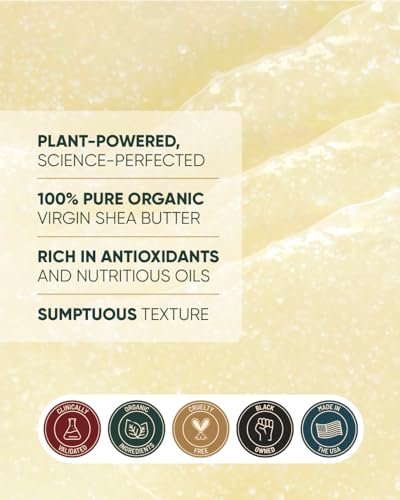 Buttah Skin Facial Shea Butter - 2oz Organic Whipped Virgin Raw Moisturizer for All Skin Tones - Hydrating & Natural - görsel 10
