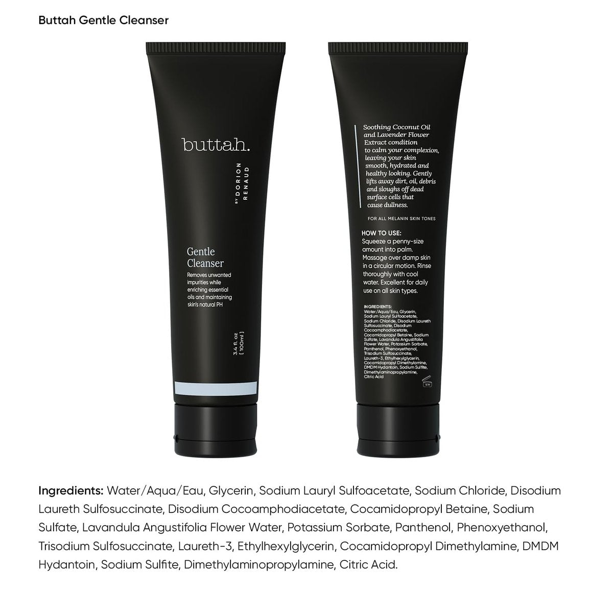 Buttah Skin Clarifying Facial Cleanser - Daily Face Wash for Melanin Rich Skin - 3.4 oz - görsel 13