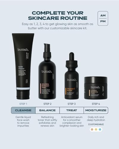 Buttah Skin Clarifying Facial Cleanser - Daily Face Wash for Melanin Rich Skin - 3.4 oz