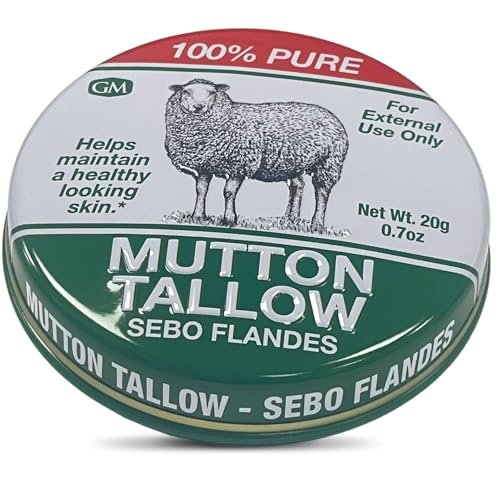 Germa Mutton Tallow Cream - 100% Pure Sebo Flandes Moisturizer for Hands & Sunburn Relief, Adult Skin Care, 0.7 oz - görsel 2