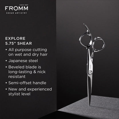 Fromm Professional Explore 5.75" Hair Cutting Shears – Japanese Steel Scissors for Stylists & Salons Avelisse