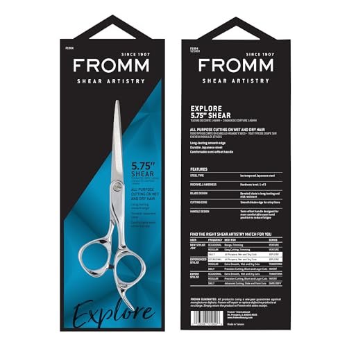 Fromm Professional Explore 5.75" Hair Cutting Shears – Japanese Steel Scissors for Stylists & Salons Avelisse