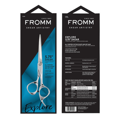 Fromm Professional Explore 5.75" Hair Cutting Shears – Japanese Steel Scissors for Stylists & Salons Avelisse