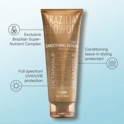 BRAZILIAN BLOWOUT Acai Daily Smoothing Serum - Frizz Control & Shine, 8 oz Avelisse