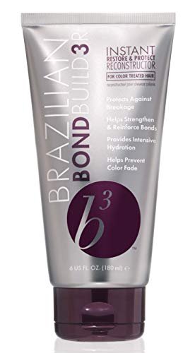 B3 Brazilian Bondbuilder Instant Restore & Protect Reconstructor - 6 Fl Oz Hair Mask for Damaged Hair Avelisse