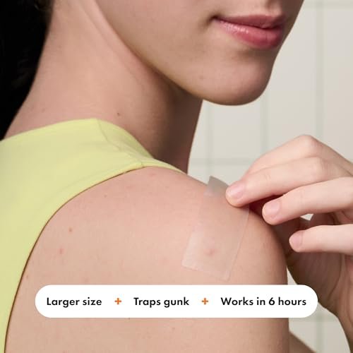 Mighty Patch Surface Large Pimple Patches for Face - Hydrocolloid Acne Spot Patch for Cheek, Forehead, Chin - Vegan-Friendly - 10 Count Avelisse
