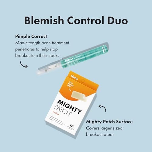 Mighty Patch Surface Large Pimple Patches for Face - Hydrocolloid Acne Spot Patch for Cheek, Forehead, Chin - Vegan-Friendly - 10 Count Avelisse