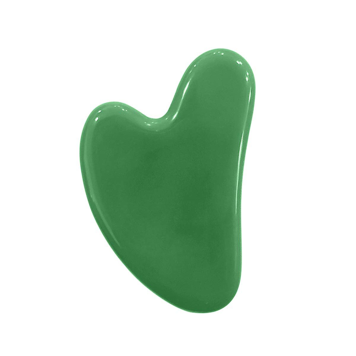 Ina Beauty Large Gua Sha Heart Natural Jade Stone for Face Lift, Decrease Puffiness and Tighten Skin - görsel 1