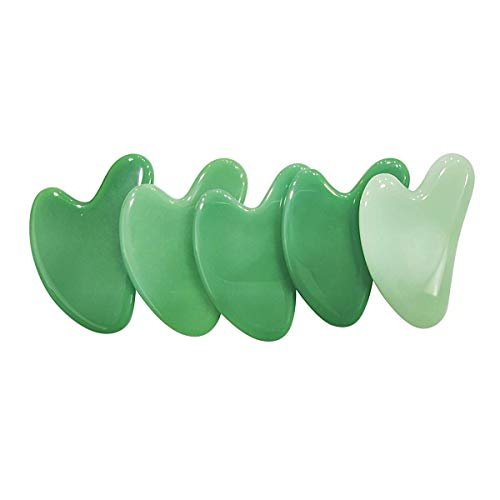 Ina Beauty Large Gua Sha Heart Natural Jade Stone for Face Lift, Decrease Puffiness and Tighten Skin - görsel 14
