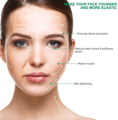 Ina Beauty Large Gua Sha Heart Natural Jade Stone for Face Lift, Decrease Puffiness and Tighten Skin