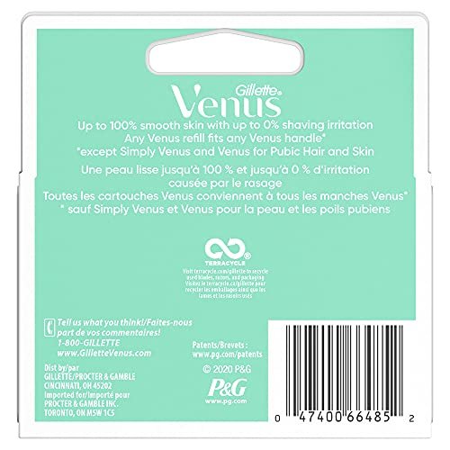 Gillette Venus Smooth Sensitive Razor Blade Cartridges, 4 Count - görsel 4