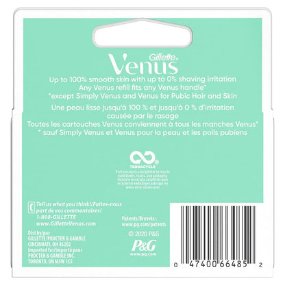 Gillette Venus Smooth Sensitive Razor Blade Cartridges, 4 Count