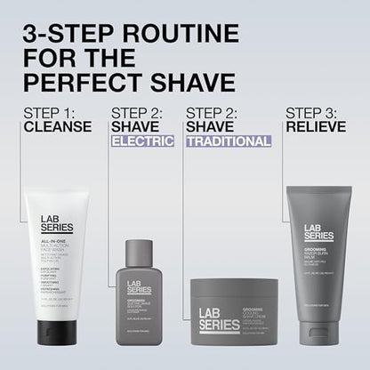 Lab Series Men's Grooming Effortless Pre-Electric Shave Solution - Cools & Refreshes Skin - 3.4 Fl Oz Avelisse
