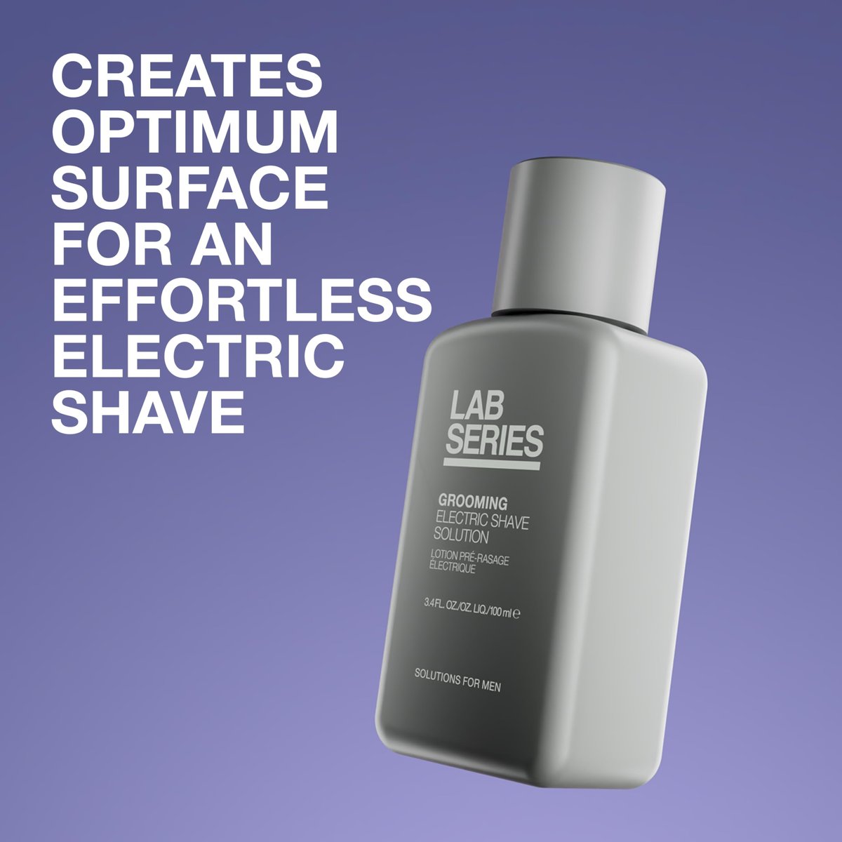 Lab Series Men's Grooming Effortless Pre-Electric Shave Solution - Cools & Refreshes Skin - 3.4 Fl Oz Avelisse