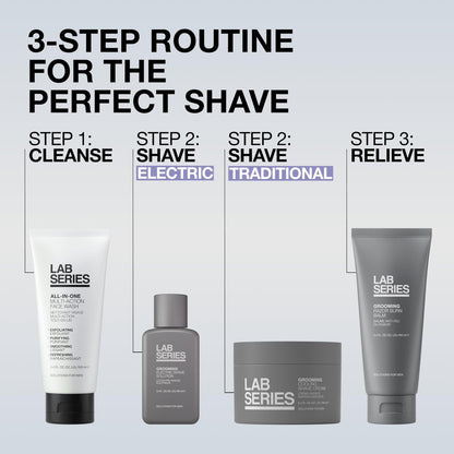 Lab Series Men's Grooming Effortless Pre-Electric Shave Solution - Cools & Refreshes Skin - 3.4 Fl Oz Avelisse