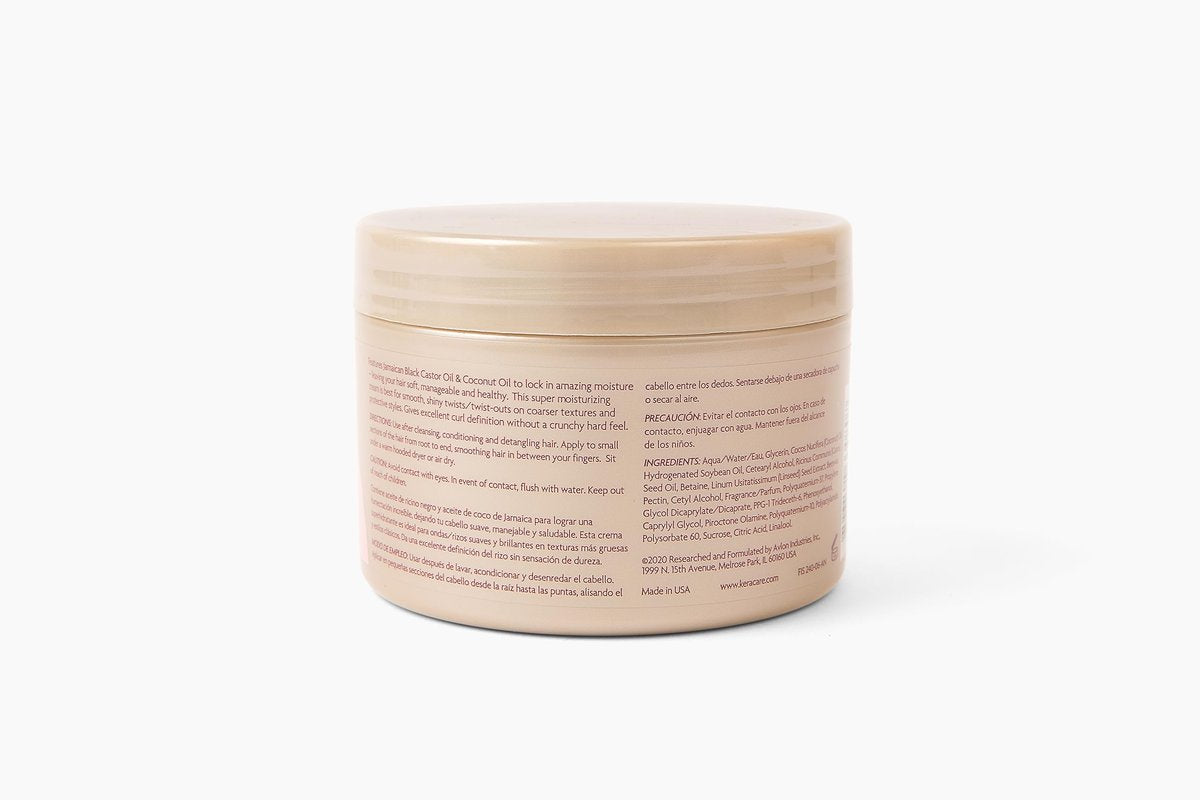 KeraCare CurlEssence Moisturizing Coconut Curling Cream - With Jamaican Black Castor Oil & Coconut Oil - Silicone & Paraben Free - 11.25 oz - görsel 5