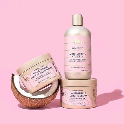 KeraCare CurlEssence Moisturizing Coconut Curling Cream - With Jamaican Black Castor Oil & Coconut Oil - Silicone & Paraben Free - 11.25 oz