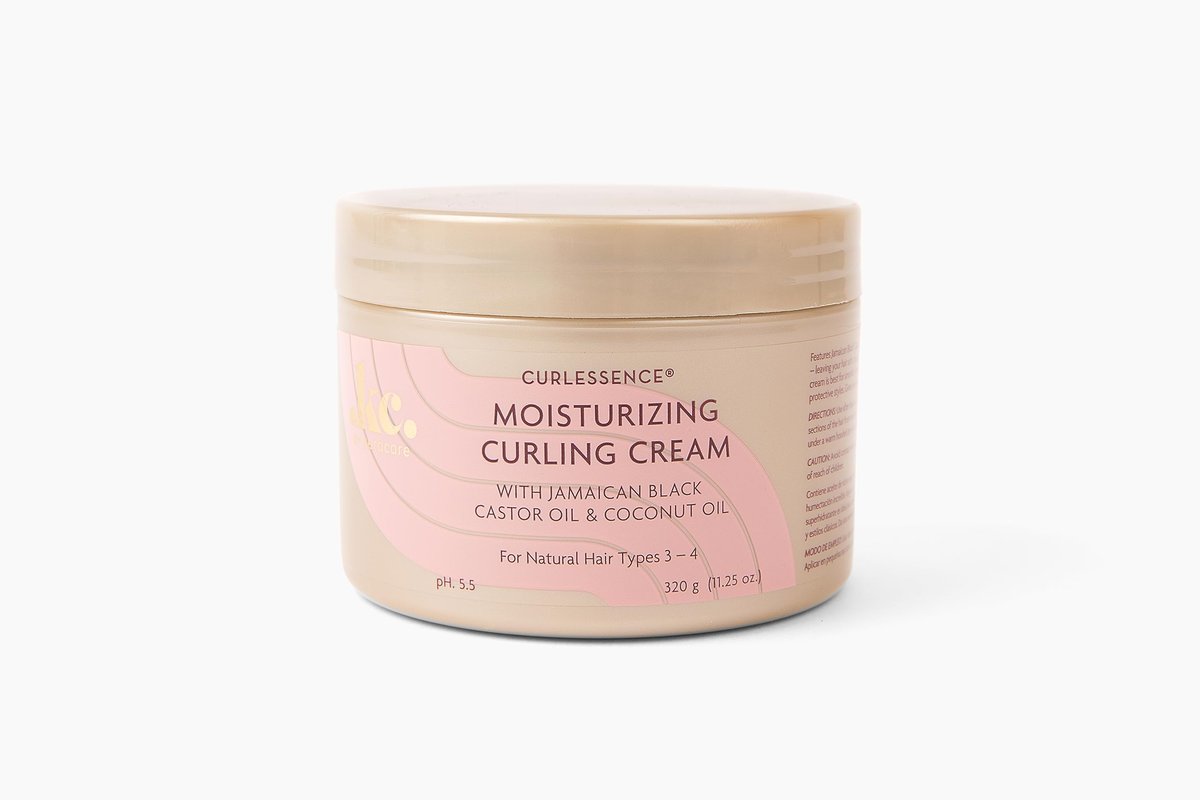 KeraCare CurlEssence Moisturizing Coconut Curling Cream - With Jamaican Black Castor Oil & Coconut Oil - Silicone & Paraben Free - 11.25 oz - görsel 1