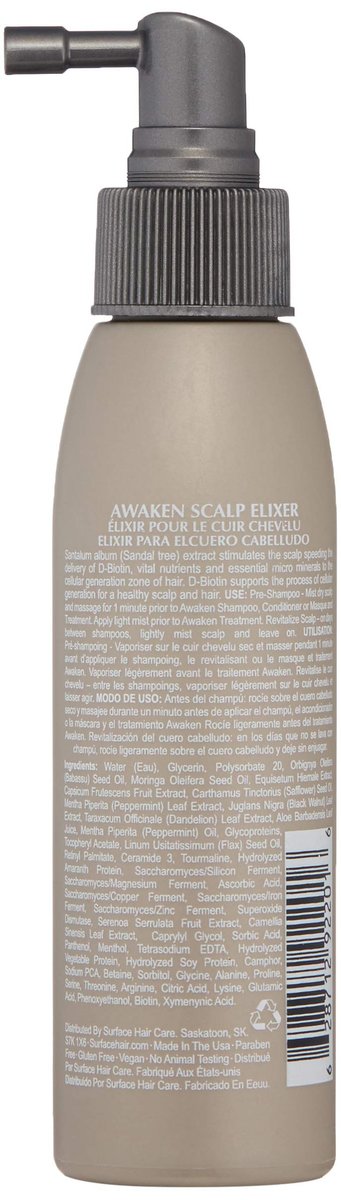 Surface Hair Awaken Therapeutic Scalp Elixir – Natural Ingredients for Thinning Hair and a Healthy Scalp, 4 fl oz Avelisse