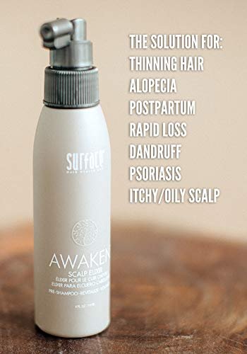 Surface Hair Awaken Therapeutic Scalp Elixir – Natural Ingredients for Thinning Hair and a Healthy Scalp, 4 fl oz Avelisse