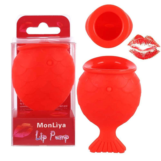 MonLiya Lip Plumper Device – Silicone Fish Shape Enhancer for Natural, Fuller Lips
