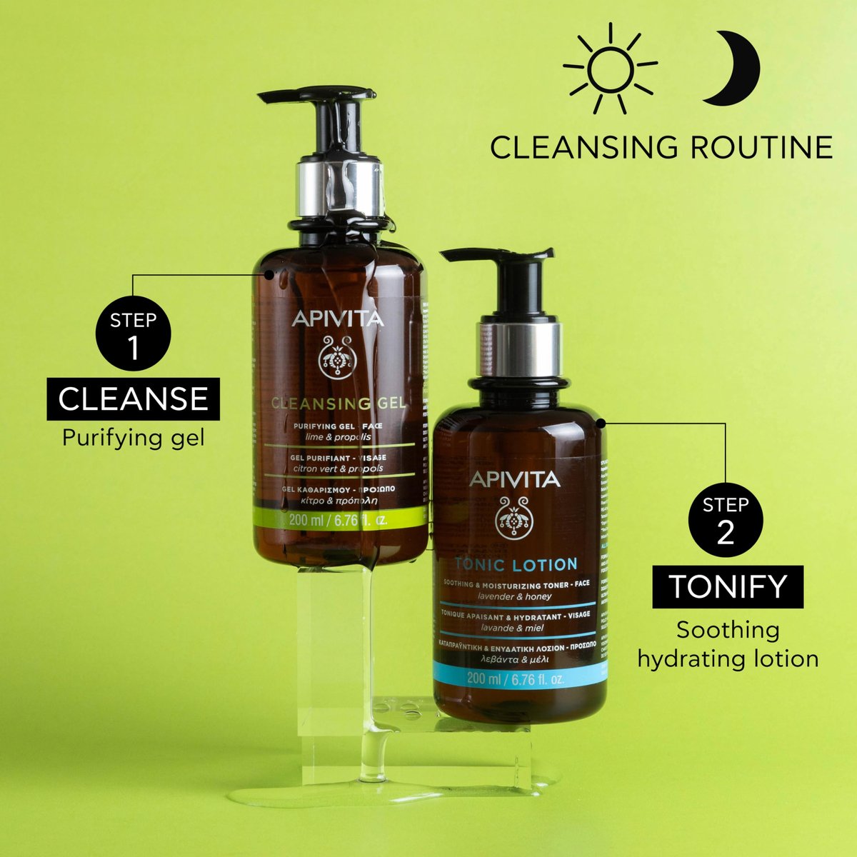 Apivita Purifying & Oil-Balancing Cleansing Gel for Face with Lime & Propolis - 6.67 Fl Oz - görsel 9