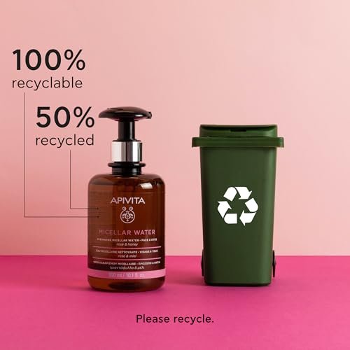Apivita Micellar Water Hydrating & Nourishing Cleansing Micellar Water for Face & Eyes with Rose & Honey - 10.1 Fl Oz - görsel 13