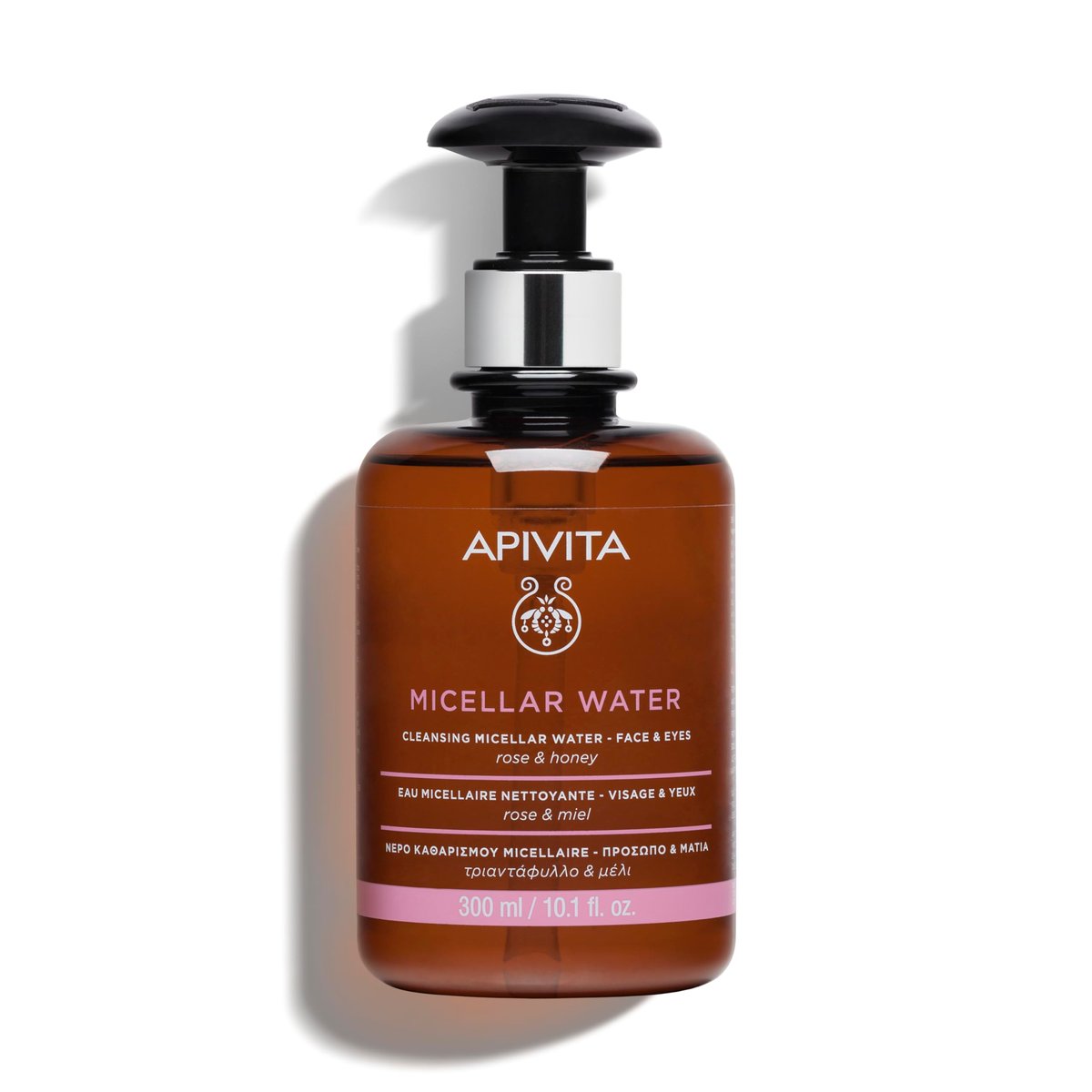 Apivita Micellar Water Hydrating & Nourishing Cleansing Micellar Water for Face & Eyes with Rose & Honey - 10.1 Fl Oz - görsel 1