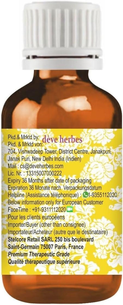 dève herbes Arnica Oil (Arnica Montana) - Infused, Pure, Non-Sticky, Lightweight Facial Oil for Men & Women - 30ml (1 oz)