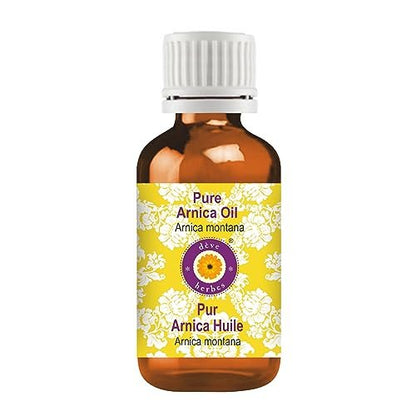 dève herbes Arnica Oil (Arnica Montana) - Infused, Pure, Non-Sticky, Lightweight Facial Oil for Men & Women - 30ml (1 oz)
