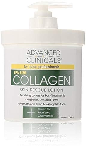 Advanced Clinicals Collagen Skin Rescue Lotion – Hydrate, Moisturize, Lift & Firm for Dry Skin (16 oz) Avelisse
