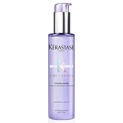 KERASTASE Blond Absolu Cicaplasme Serum – Hydrating Leave-In Serum for Color-Treated Blonde Hair, Heat Protectant Up to 450°F, Strengthens & Prevents Breakage Avelisse