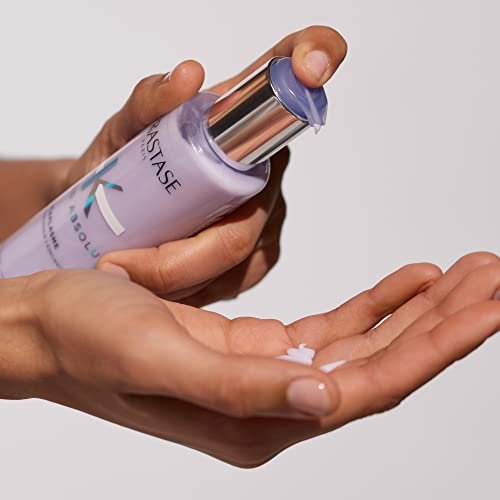 Kérastase Blond Absolu Bain Ultra-Violet Shampoo - Neutralizes Brass, Restores Shine & Softness for Blonde, Highlighted & Gray Hair Avelisse