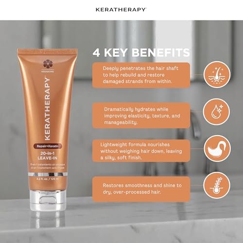 KERATHERAPY Keratin Infused KeratinFIXX 20-in-1 Leave-in Conditioner with Caviar Extract & Argan Oil - 4.2 fl oz Avelisse
