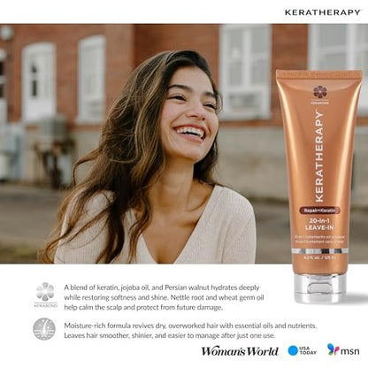 KERATHERAPY Keratin Infused KeratinFIXX 20-in-1 Leave-in Conditioner with Caviar Extract & Argan Oil - 4.2 fl oz Avelisse