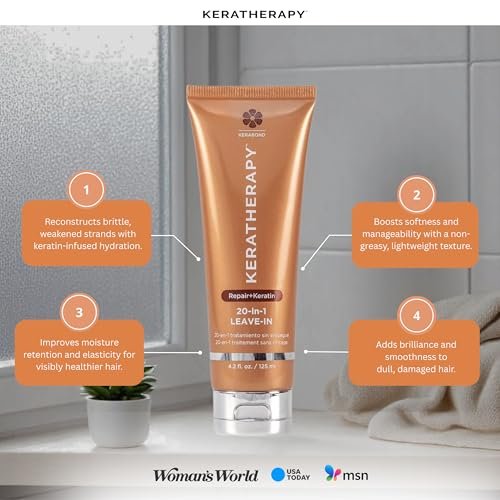 KERATHERAPY Keratin Infused KeratinFIXX 20-in-1 Leave-in Conditioner with Caviar Extract & Argan Oil - 4.2 fl oz Avelisse