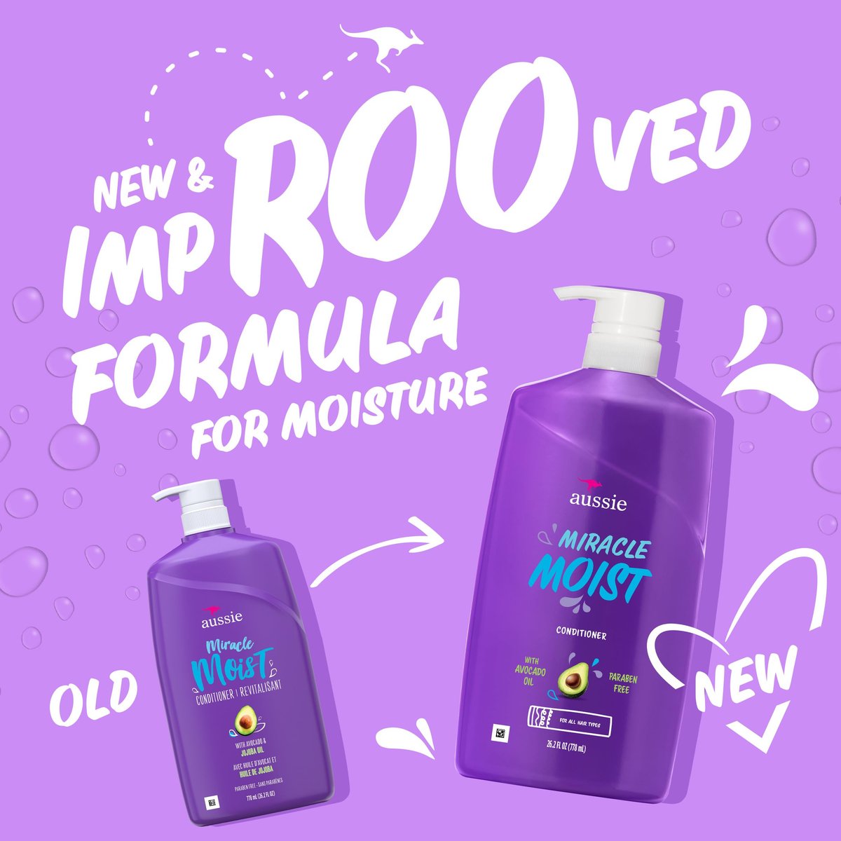 Aussie Miracle Moist Conditioner with Avocado & Jojoba Oil, Paraben Free, 26.2 fl oz - görsel 3