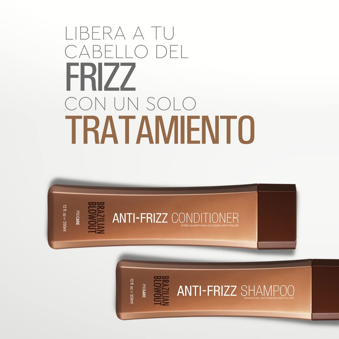 Brazilian Blowout Anti-Frizz Shampoo & Conditioner Set - 12 Fl Oz Each (2 Count) Avelisse