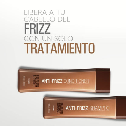Brazilian Blowout Anti-Frizz Shampoo & Conditioner Set - 12 Fl Oz Each (2 Count) Avelisse