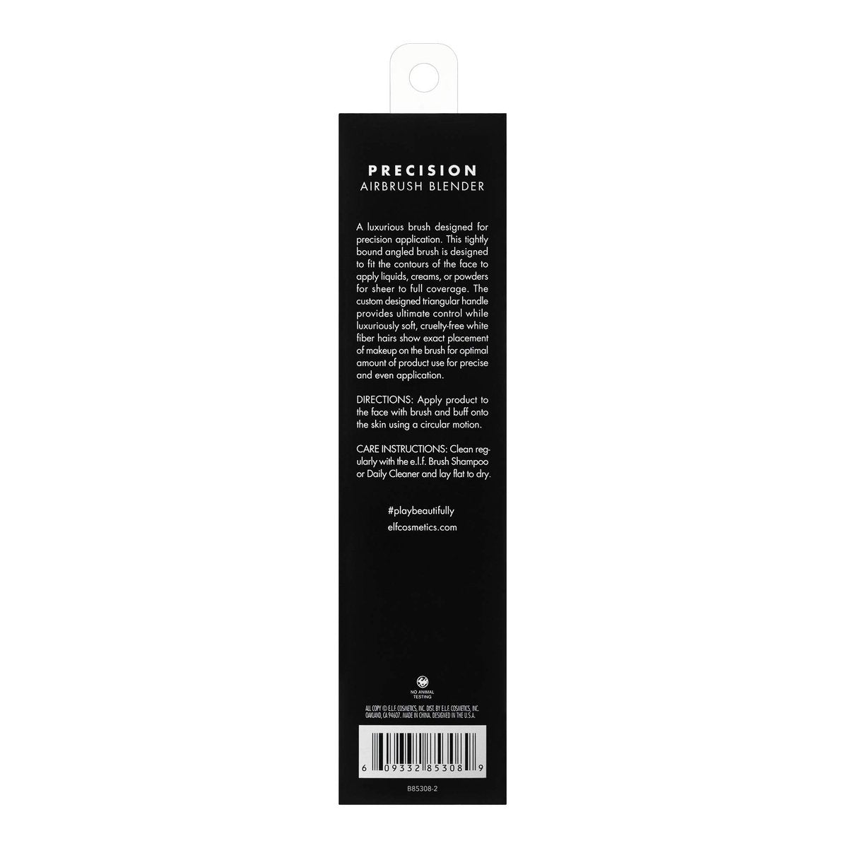 e.l.f. Precision Airbrush Blender - Angled Synthetic Foundation Brush for Liquid, Cream, or Powder Makeup - Vegan & Cruelty-Free Avelisse