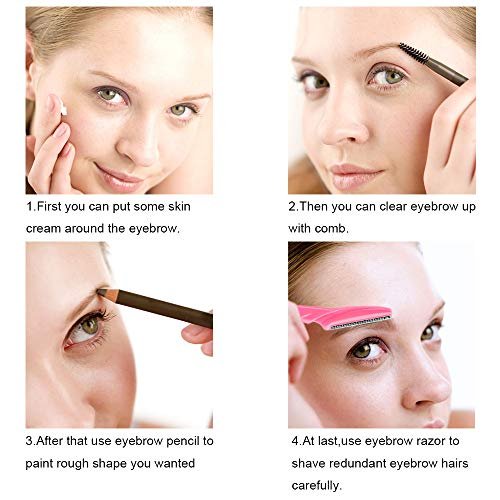 66 Pack Eyebrow Razor and Face Razor for Women & Men - Stainless Steel Eyebrow Hair Trimmer with Protective Cover, Safe and Newbie Friendly - görsel 12