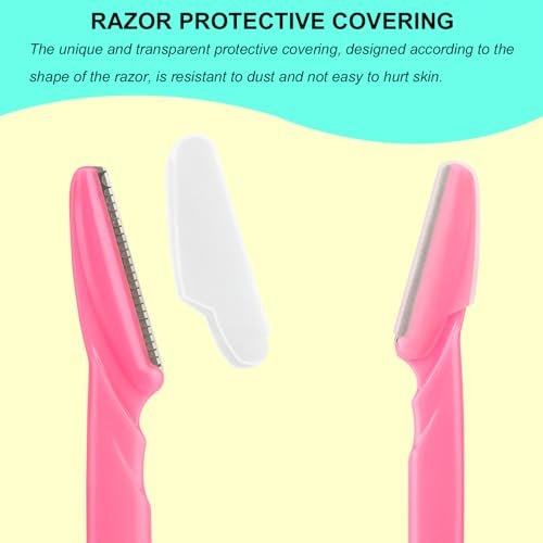 66 Pack Eyebrow Razor and Face Razor for Women & Men - Stainless Steel Eyebrow Hair Trimmer with Protective Cover, Safe and Newbie Friendly - görsel 4