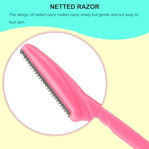 66 Pack Eyebrow Razor and Face Razor for Women & Men - Stainless Steel Eyebrow Hair Trimmer with Protective Cover, Safe and Newbie Friendly - görsel 6