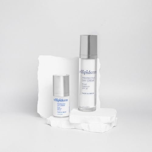 Trilipiderm Protective Day Crème SPF 30 2-Pack – Daily Face Moisturizer with Sunscreen for Dry & Sensitive Skin, Anti-Aging Cream, 1.7 oz Airless Pump Bottles - görsel 7