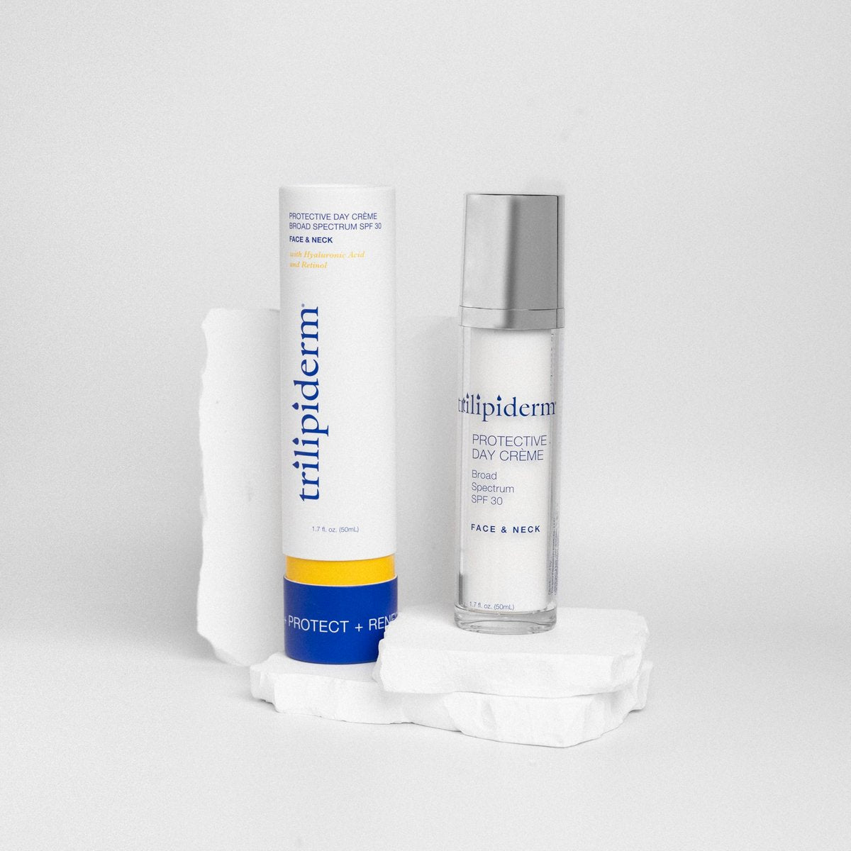 Trilipiderm Protective Day Crème SPF 30 2-Pack – Daily Face Moisturizer with Sunscreen for Dry & Sensitive Skin, Anti-Aging Cream, 1.7 oz Airless Pump Bottles - görsel 4
