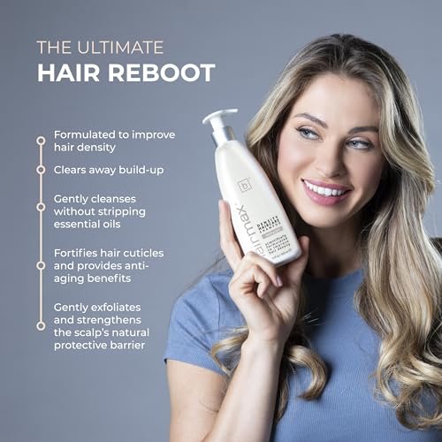 Hairmax Density Shampoo for Thinning Hair – Gentle Cleansing & Exfoliating Formula for Men & Women, 10 fl oz (300 ml) Avelisse